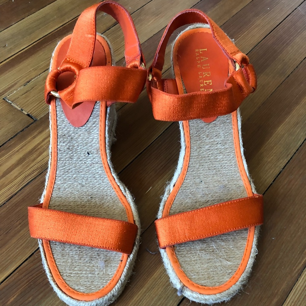 Ralph lauren espadrille wedges